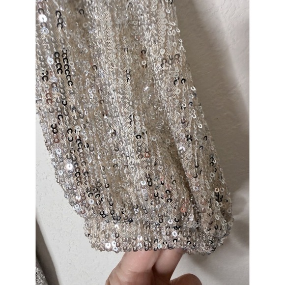 Rickis Sequin Dress Womens 2XL Gold Shimmer Sparkle Glam Party Event NWT$79 - Picture 8 of 16